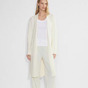 Aritzia Babaton Long Open-front Knit Ty Cardigan Cream Size Medium